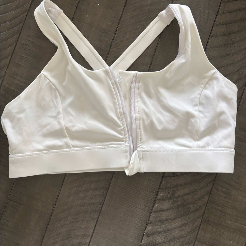 White Women's Sports Bra